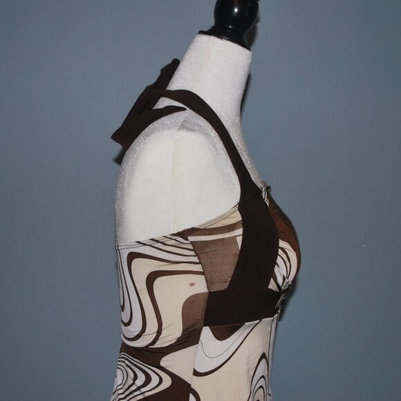 70s Inspired Brown Halter Top - Picture 4 of 7